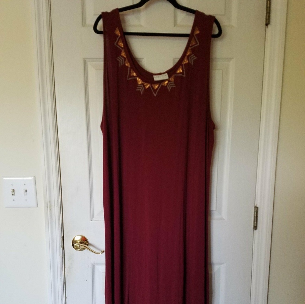 Burgundy Maxi Dress